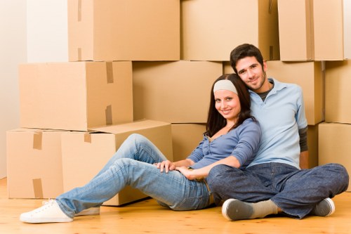 Moving truck ready for a Belmont home relocation