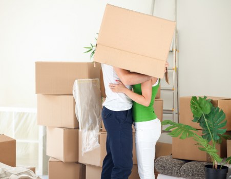 Local Belmont moving team handling household packing