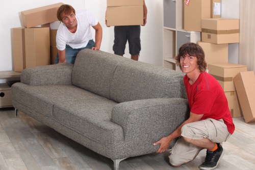 Charity donation collection from a Belmont clearance job