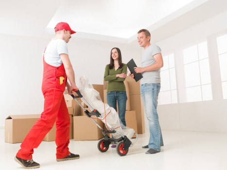 Belmont moving team handling loading and unloading safely