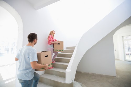 Unpacking boxes and settling into a new Belmont home