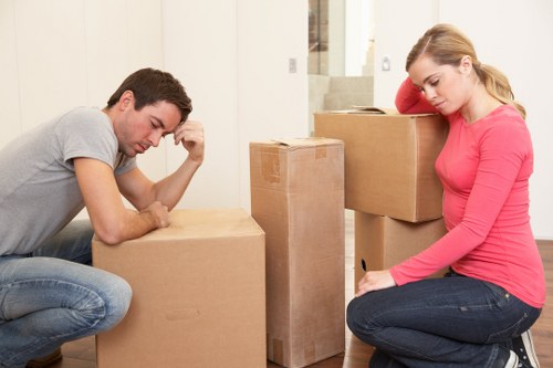 Residential removals items ready for transport in Belmont