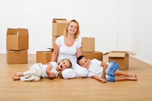 Belmont home move with careful handling of furniture and boxes