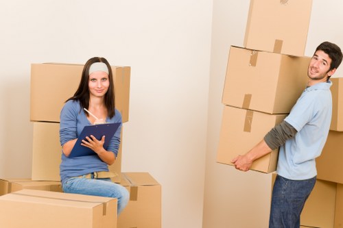 Packing and loading household furniture for a Belmont move